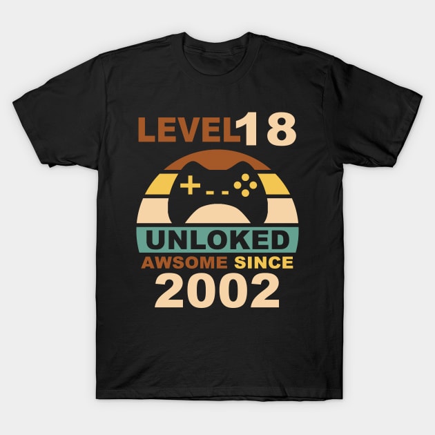 Level 18 Unlocked Tshirt 18th Video Gamer Birthday Boy Gifts T-Shirt by NiceTeeBroo